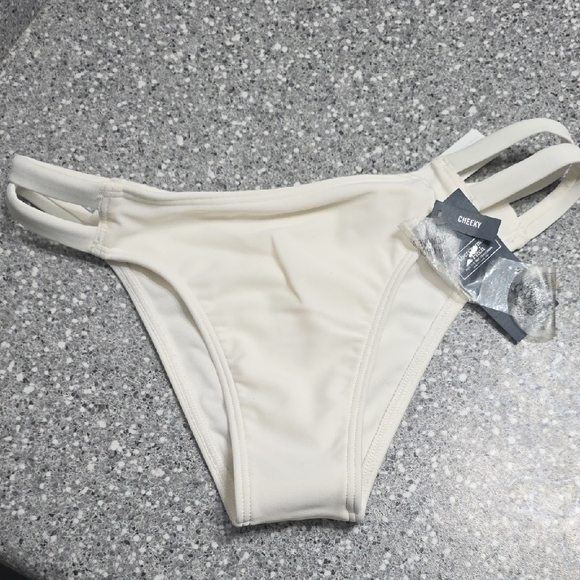 Abercrombie & Fitch Cream Bikini Bottom - Picture 1 of 6